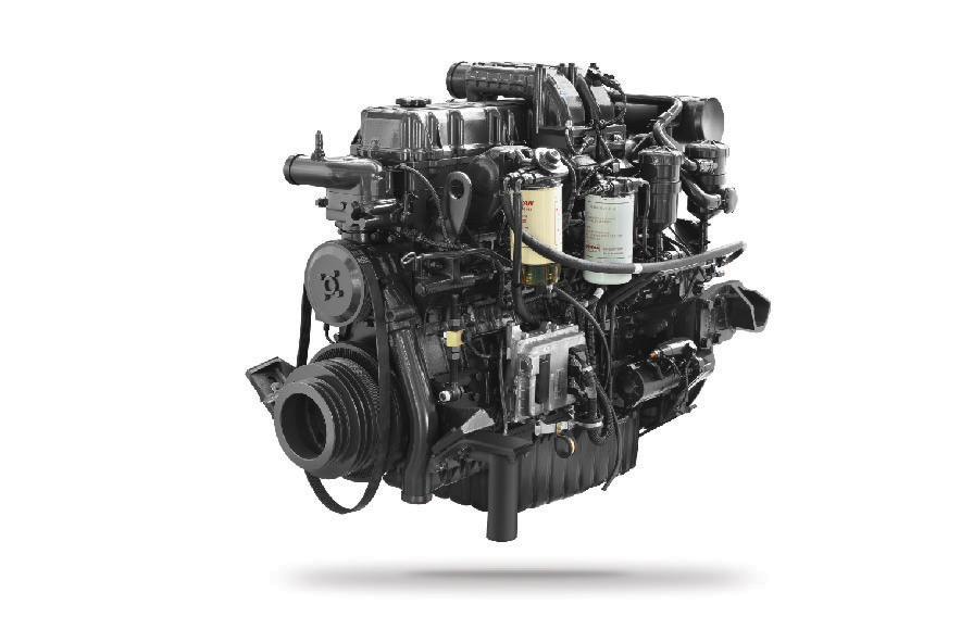Động cơ DOOSAN DL08K Công suất: 350 PS/2.100 rpm Momen xoắn: 1.471N.m/1.200rpm Dung tích xylanh: 7.640cc